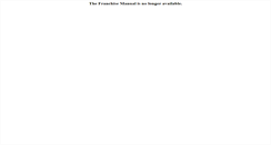 Desktop Screenshot of franchisemanualonline.com